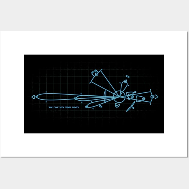 You May Fire When Ready (Blue) Wall Art by mannypdesign